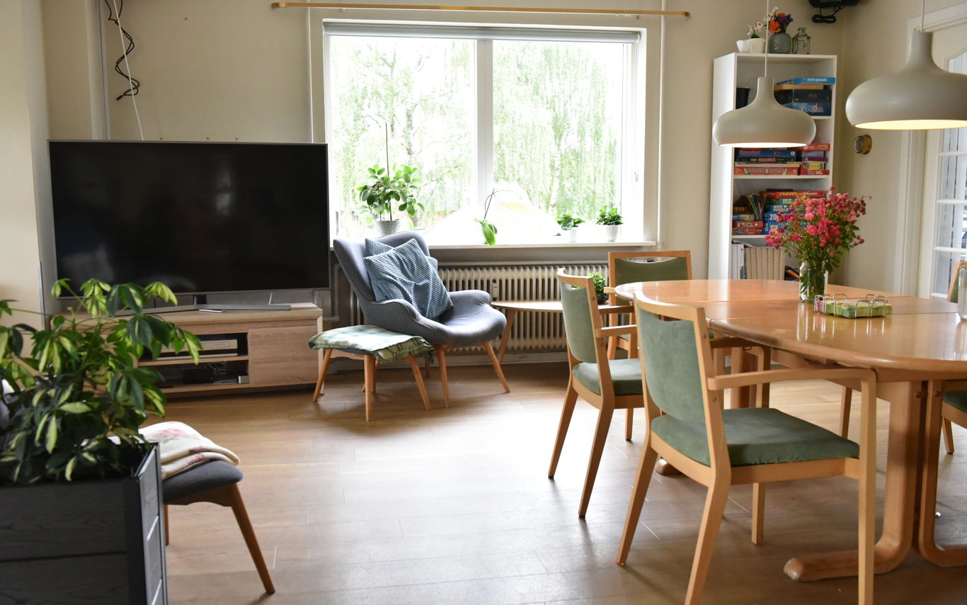 Opholdsrum og spiseplads hos Fårup Ældrecenter